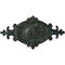 Ekena Millwork Quentin Ceiling Medallion, Hand-Painted Painted Turtle Crackle, 23 1/2"W x 12 1/4"H x 1 1/2"P CM23RO1PTC - alternate 1